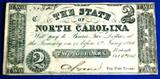 1861 North Carolina $2 Bill