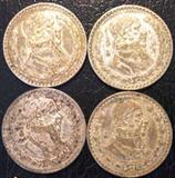 4 Silver Mexican Pesos