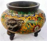 Very Unusual, Old Cloisonne Incense Burner