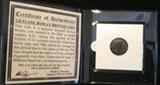 Ancient Roman Coin w/COA