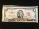 Extremely Rare 1953 A Red Seal US $2 Bill