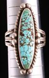 Vintage or Antique Sterling Silver Turquoise Southwestern Ring