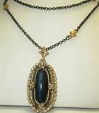 Absolutely Gorgeous Oval Onyx Pendant