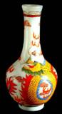 Hand Painted Porcelain Dragon Vase
