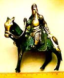 Antique Brass Chinese Horse and Rider