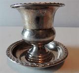 Preisner Sterling (58) Toothpick Holder with (186) Sterling Plate
