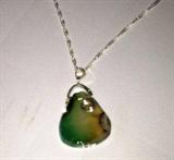 Brazillian Agate Stone, 40 ctw Set in Sterling