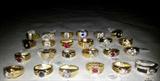Lot of 32 Never Worn Ladies and Men's Rings