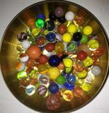 100 Vintage Glass Marbles