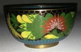 Very Old Chinese Lotus Blosom Cloisonne Bowl