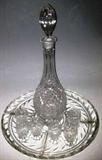 Amazing, Heavy Crystal Vintage Decanter Set