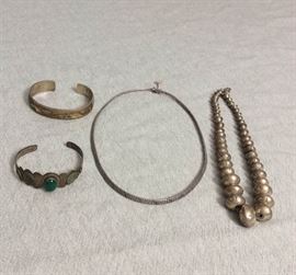 MVT015 Vintage Sterling Silver Jewelry 