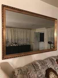 Gold frame Mirror