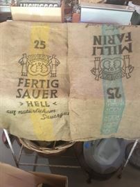 Large burlap bags