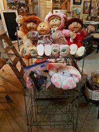 Cabbage Patch dolls and stuffed animals