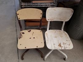 Vintage children's chairs