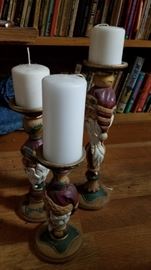 Santa Claus Candle Holders 