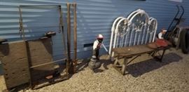 Concrete lawn jockeys