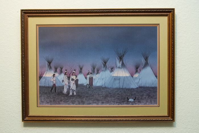 "Tee Pees At Sunset":  $45.00