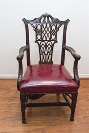 Vintage Chippendale Style Side Chair. Incredible Carved Wood Detail.  Century Chair Co.:  2 available.  $525.00 pair