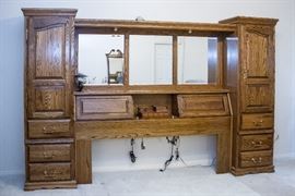 King Size Bed Headboard.  (77"h x 124"w x 17"d):  $195.00