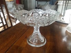 Cut Crystal Compote:  $24.00