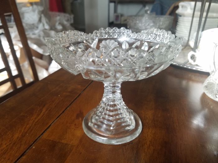 Cut Crystal Compote: $24.00