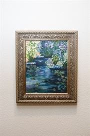 K Taylor Oil Painting.  Overall size: (27"l x 23"w):  $75.00