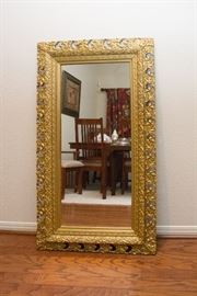 Antique Gilt  Mirror.  (30"w x 52"l):  $195.00