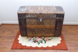 Antique Camelback Trunk.  $225.00