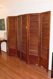 Louvered Room Dividers.  (3 available:  54"w x 73"h):  $75.00ea.