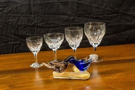 Close Up Stuart Stems.  Murano Glass Birds:  $45.00