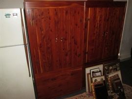 2 cedar storage closets