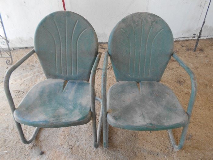 Fan back vintage chairs