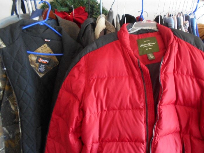 XL and larger name brand outerwear 