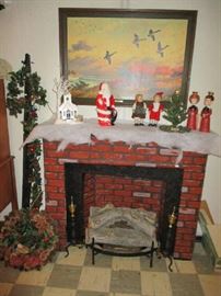 FAUX FIREPLACE, HOLIDAY