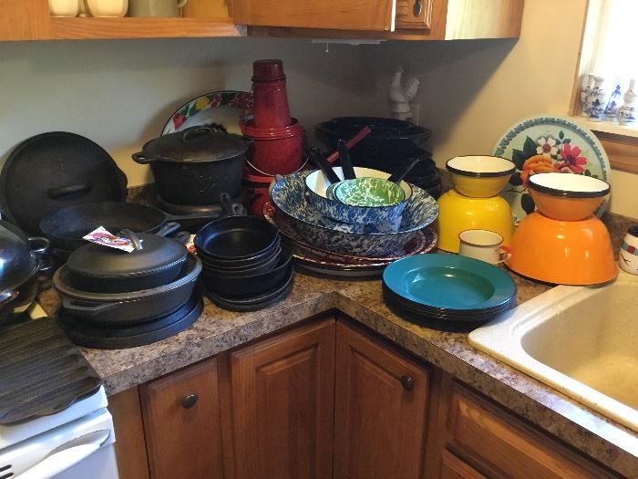 CAST IRON, ENAMELWARE