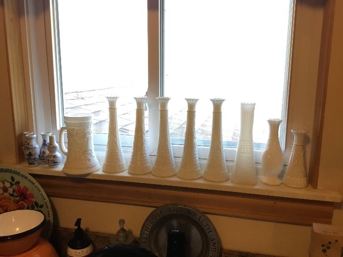MILK GLASS VASES