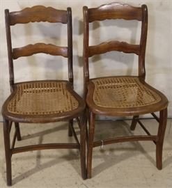 Caned seat chairs