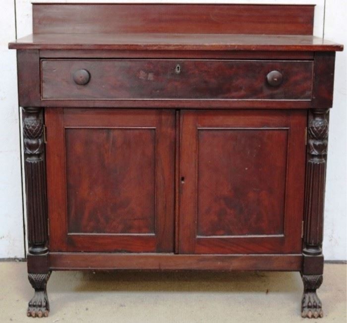 Period Empire paw foot jelly cupboard