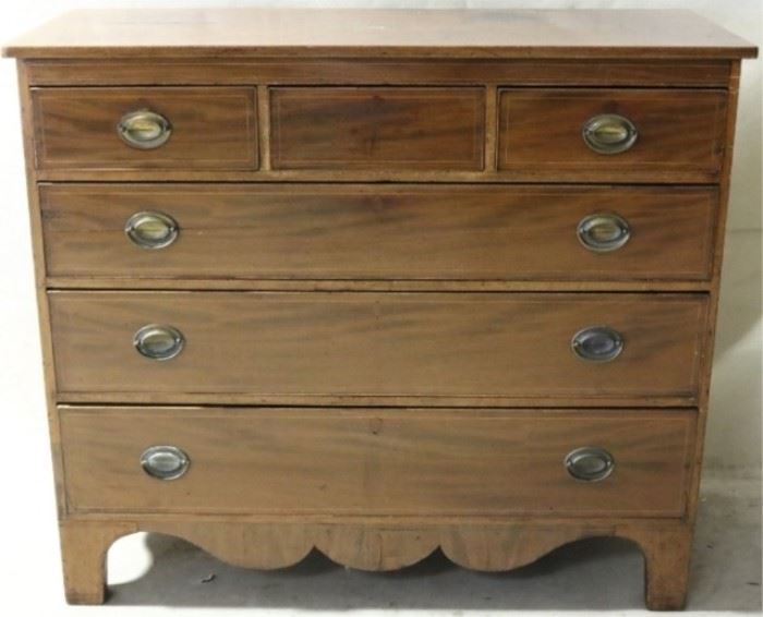 English 3 over 3 chest of drawers