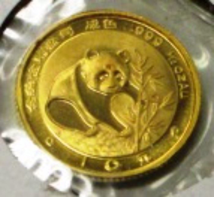 1988 China 1/10 oz gold coin