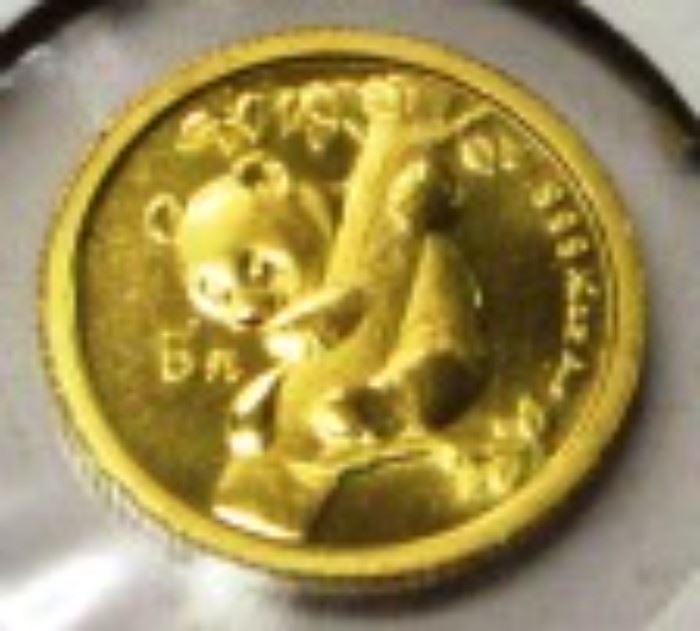 1996 China 1/20 oz gold coin
