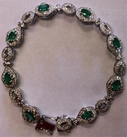 Emerald and Diamond Bracelet 