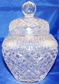 Waterford covered ginger jar