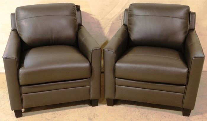 Leather Italia arm chairs