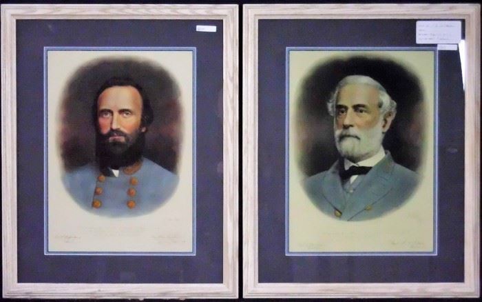 Robert E Lee and Stonewall Jackson