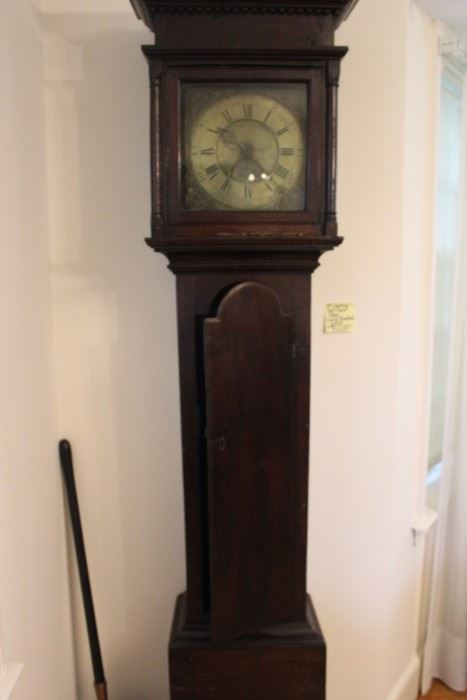 Tall Welsh Clock attributed to David Rowland, early 19th century