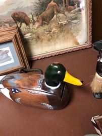 Vintage Telemania Wood Telephone Duck