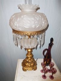 One of two matching lamps